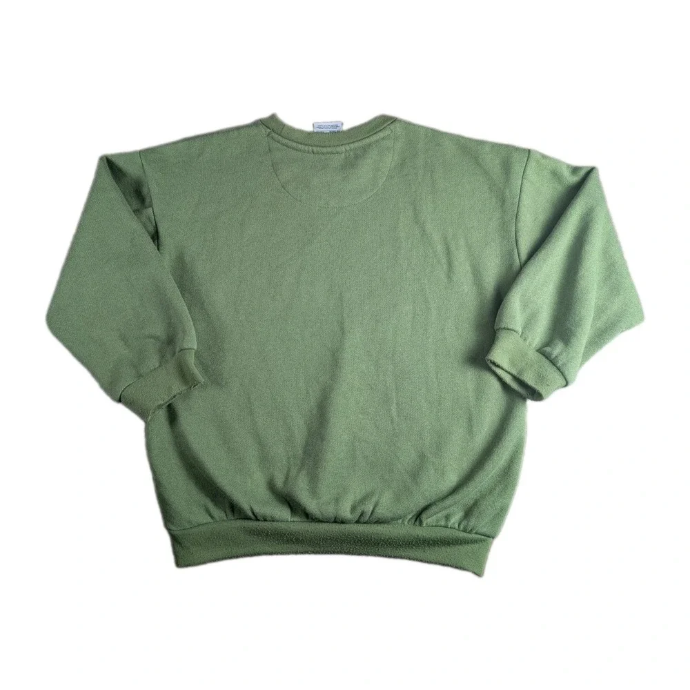 Nike Kids Olive Green Fleece Crewneck Sweatshirt Size 6 (5–6 Years)